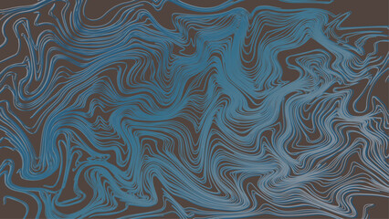 Abstract curved lines with gradient fill on brown background. The size is 6000x3375 px