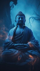 Lord buddha painting.generative of a high quility images