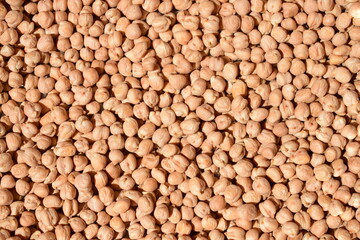 White chickpeas pattern. Food background.
