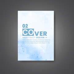 Cover template with watercolor background. Design for your cover, date, postcard, banner, logo.