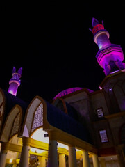 Beautiful mosque view at night