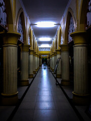 Beautiful hallway of a mosque