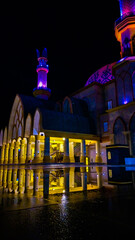 view of the state mosque of Islamic Center Hubbul Wathan, Lombok Island, Indonesia