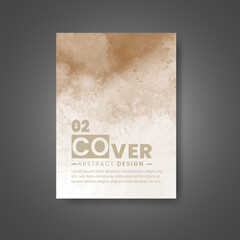 Cover template with watercolor background. Design for your cover, date, postcard, banner, logo.