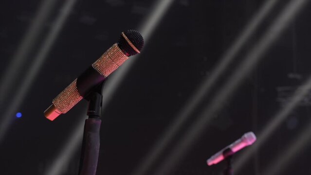 Microphone in strass