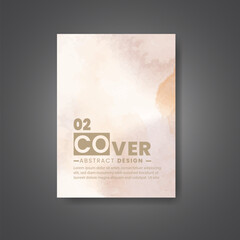 Fototapeta premium Cover template with watercolor background. Design for your cover, date, postcard, banner, logo.