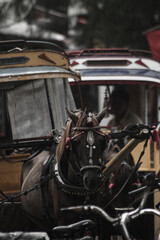 Traditional horse carriage Cidomo from Lombok Island, Indonesia