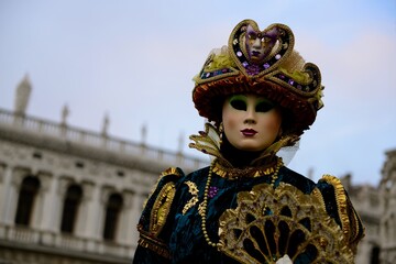 Obraz na płótnie Canvas Costumes from Venice Carnival , italia