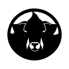animal logo vector black and white
