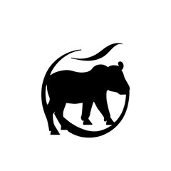 elephant silhouette vector