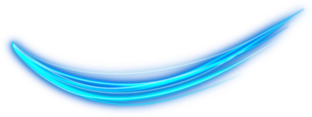 Abstract blue wave light effect