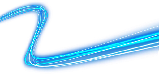speed blue neon line