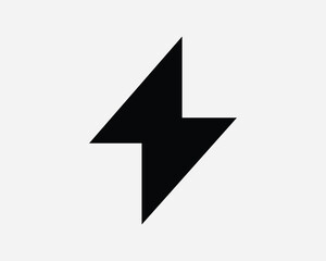 Lighting Bolt Icon. Thunder Electricity Power Flash Storm Electric Charge Energy Danger Sign Symbol Artwork Graphic Illustration Clipart Vector Cricut