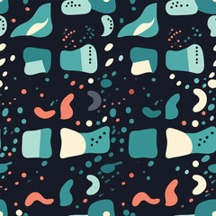 Whimsical Scribbles: A Playful Seamless Background of Doodles and Lines
