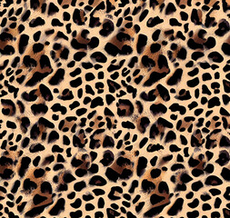 Fototapeta na wymiar leopard skin pattern, nature, wallpaper, tiger, wildlife, spots, fashion, jungle, AI generated 