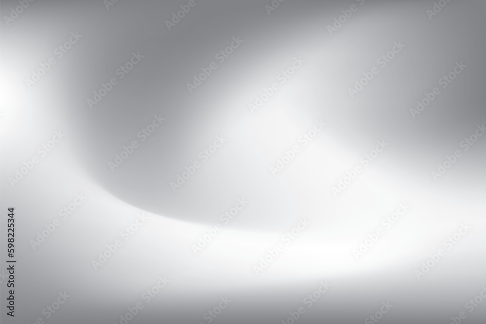 Wall mural abstract white and gray gradient background, shadow and highlight pattern. vector illustration.