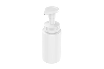 Realistic Cosmetic bottle can sprayer container. Dispenser for cream, soups, and other cosmetics With lid and without. Template For Mock up Your Design. 3D illustration