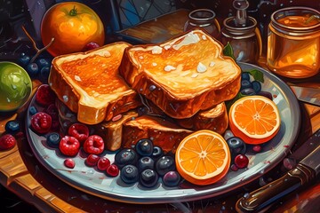 Obraz na płótnie Canvas french toast