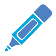 Highlighter Glyph Two Color Icon