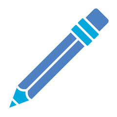 Pencil Glyph Two Color Icon