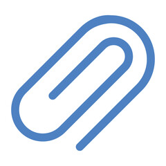 Paperclip Glyph Two Color Icon