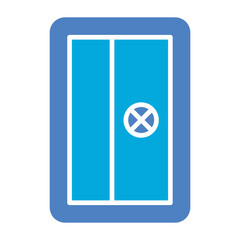 Pencil Sharpener Glyph Two Color Icon