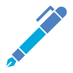 Pen Glyph Two Color Icon