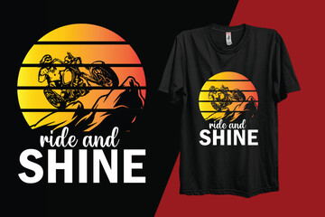 Motorcycle ride chopper illustration for your brand tshirt for rider
