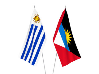 Antigua and Barbuda and Oriental Republic of Uruguay flags