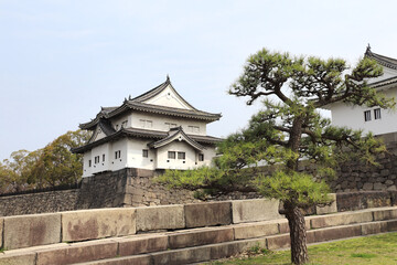 Watch tower of Osaka Castle, Japan