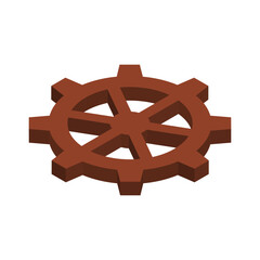 Isometric Gear Icon