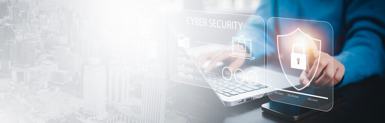 Cyber security and Security password login online concept  Hands typing and entering username and password of social media, logging in with smartphone to an online bank account, data protection hacker