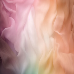 Fototapeta premium Abstract background of pink and yellow silk or satin fabric texture. Generative AI