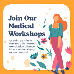 Join our medical workshops, healthcare banner