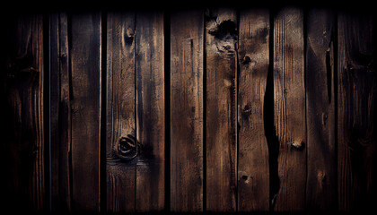 Obraz premium Vintage Wooden Texture Backgrounds for Rustic Design and Copy Space (Generative AI)