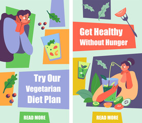 Get healthy without hunger, vegetarian diet plan