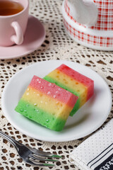 Malay dessert called kuih ubi lapis