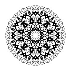 Mandala pattern coloring book art wallpaper design, tile pattern, greeting card, sticker, lace
