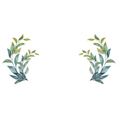 Watercolor Flower frame