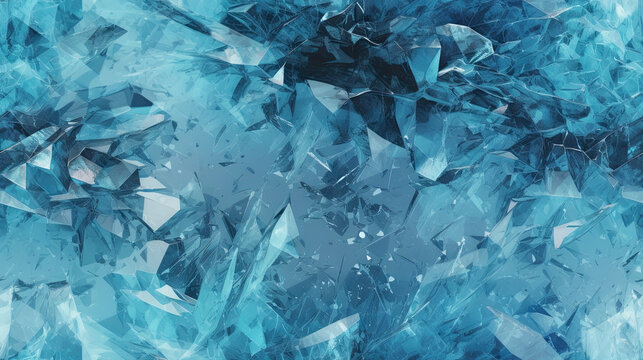 Seamless Cracked Ice Background Texture