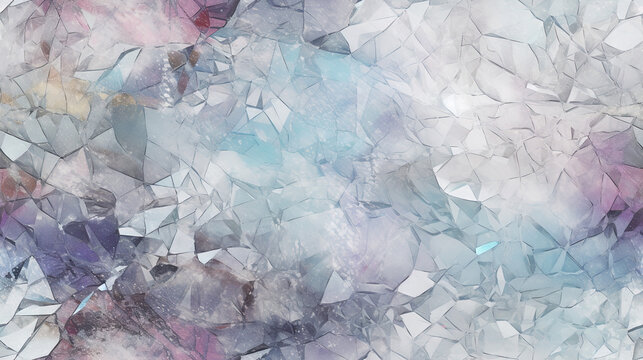 Seamless Cracked Ice Background Texture