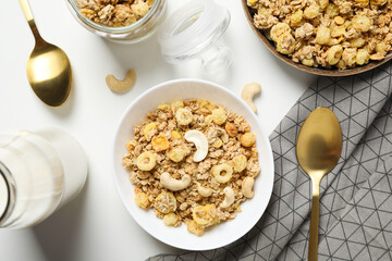 Photo of uncooked food for breakfast - muesli