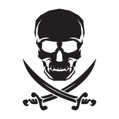 Professional logo of a skull icon, perfect for your business. Eye-catching and memorable design for branding