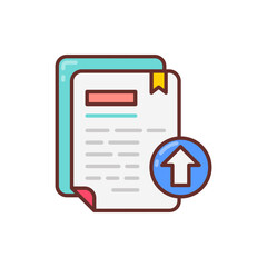 File Upload icon in vector. Illustration