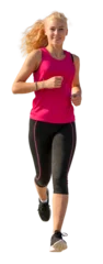 Fotobehang jogging - woman run isolated without background in a PNG  © Samo Trebizan