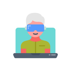 Virtual Workspace icon in vector. Illustration
