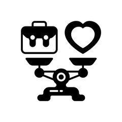 Work Life Balance icon in vector. Illustration