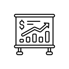Revenue icon in vector. Illustration