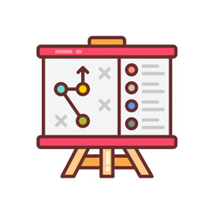 Work Strategy icon in vector. Illustration