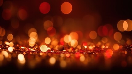 Sparkling Luxury: Glitter, Bokeh Sparkles, and Particles. Generative AI